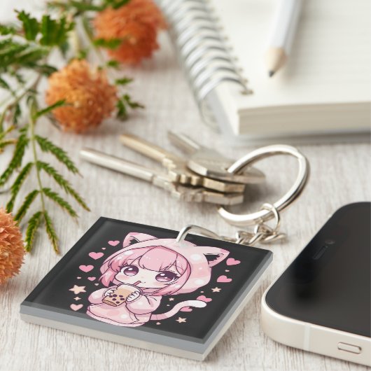 Porte-clés Douce Humeur Chibi (Devant Droit)