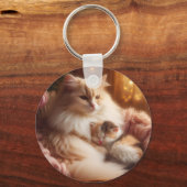 Porte-clés Douce Mère Chat & Chaton - Fête des Mères  (Recto)