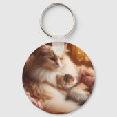 Porte-clés Douce Mère Chat & Chaton - Fête des Mères  (Verso)
