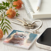 Porte-clés Douce petite chatte (Devant Droit)