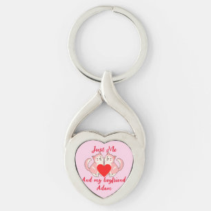 Porte-clés douce valentine couple personnaliser personnalisée