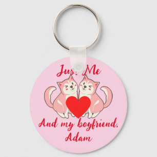 Porte-clés douce valentine couple personnaliser personnalisée