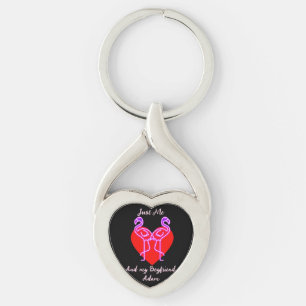Porte-clés douce valentine couple personnaliser personnalisée