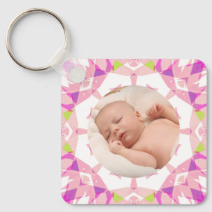 Porte-clés Douces Pastels Jolies Photo Personnalisé Noël Imag