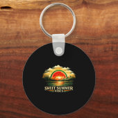 Porte-clés Douces vibrations d'été pastèque coucher de soleil (Recto)