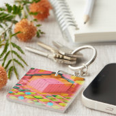 Porte-clés Douceur aux couleurs vives (Devant Droit)