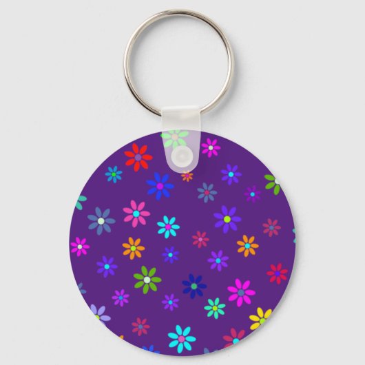 Porte-clés Douche à fleurs - motif de couleur 1 (Recto)