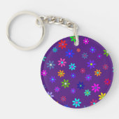 Porte-clés Douche à fleurs - motif de couleur 1 (Devant)