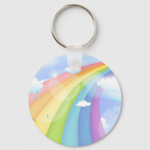 Porte-clés douche arc-en-ciel