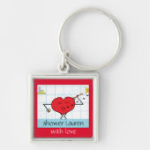 Porte-clés Douche avec amour (Devant)