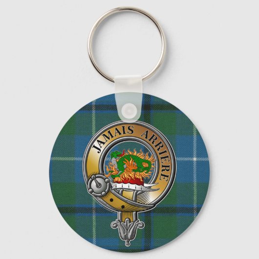 Porte-clés Douglas Tartan & Badge (Recto)