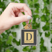 Porte-clés Douglas Tartan Monogram D (main)