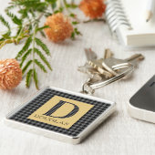 Porte-clés Douglas Tartan Monogramme D  (Côté)