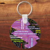 Porte-clés Douleur, la douleur disparaît (Recto)