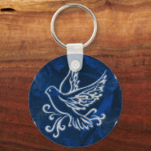 Porte-clés Dove sur Blue Foil (Recto)