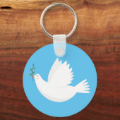 Porte-clés Dove with olive branch (Recto)