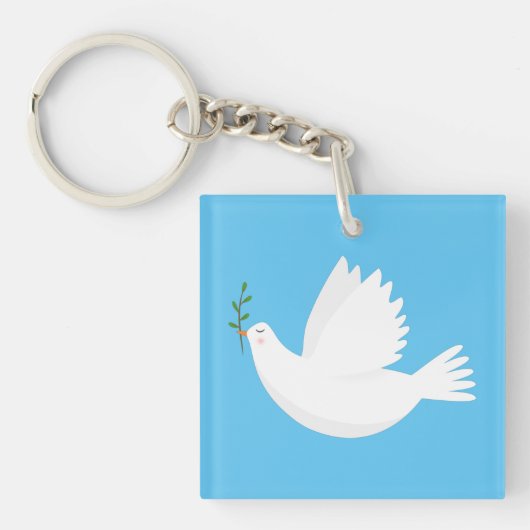 Porte-clés Dove with olive branch (Devant)