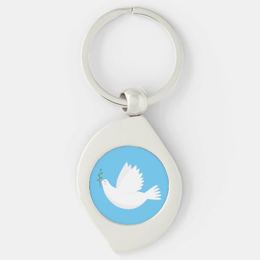 Porte-clés Dove with olive branch (Devant)