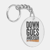 Porte-clés DOWN GOLF ANDERSON FUNNY BASEBALL cadeau ANDERSON (Devant gauche)