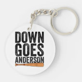 Porte-clés DOWN GOLF ANDERSON FUNNY BASEBALL cadeau ANDERSON (Dos)