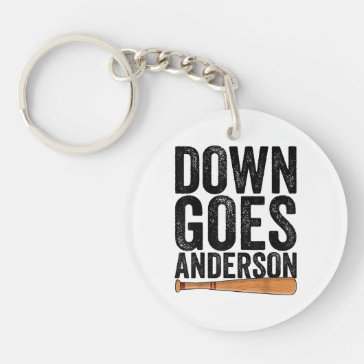 Porte-clés DOWN GOLF ANDERSON FUNNY BASEBALL cadeau ANDERSON (Devant)