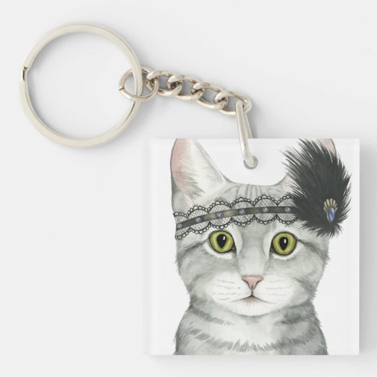 Porte-clés Downton Cat | Bejewted With Lace (Devant)