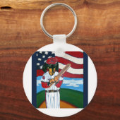Porte-clés doxie de baseball (Recto)