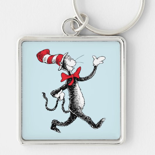 Porte-clés Dr Seuss | Chat dans la marche des chats Casquette (Devant)