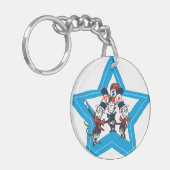 Porte-clés Dr Seuss | Little Cats USA Graphisme Casquette (Devant gauche)