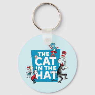Porte-clés Dr. Seuss   Logo du Chat dans le Chapeau - Personn