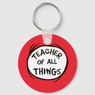 Porte-clés Dr Seuss Thing 1 Chose 2 - Enseignant de toutes ch
