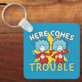 Porte-clés Dr Seuss | Une Chose Deux Ici, C'Est Difficile (Recto)