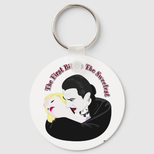 Porte-clés Dracula, La Première Morsure Est La Plus Douce (Recto)