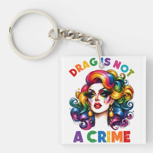 Porte-clés Drag N'Est Pas Un Crime (Devant)
