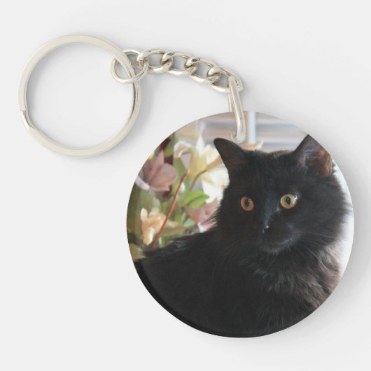 Porte-clés Dragée à la gelée de sucre, le chat noir de (Devant)