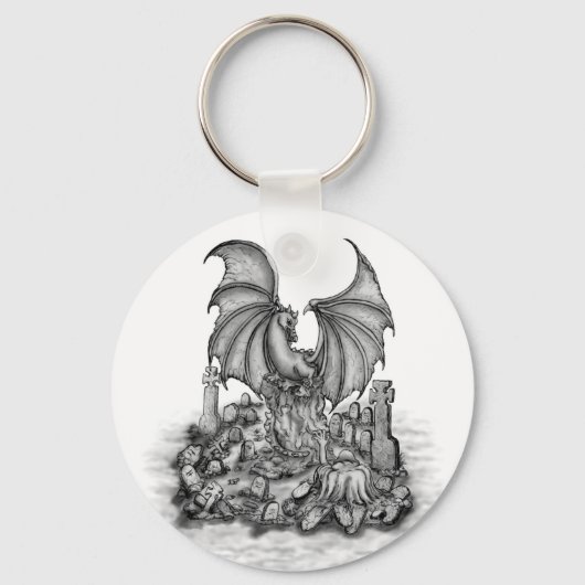 Porte-clés Dragon avec Zombie (Recto)