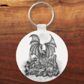 Porte-clés Dragon avec Zombie (Recto)