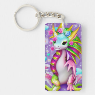 Porte-clés Dragon Bébé coloré