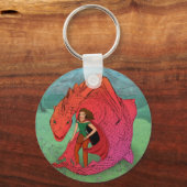 Porte-clés Dragon Bébé Rouge (Recto)