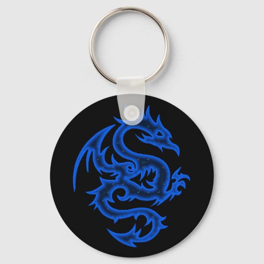 PORTE-CLÉS DRAGON BLEU (Recto)
