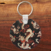 Porte-clés Dragon chinois d'argent (Recto)