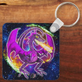 Porte-clés Dragon cosmique de Tourmaline (Verso)