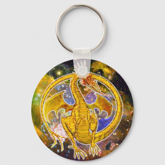 Porte-clés Dragon cosmique Topaz  (Recto)