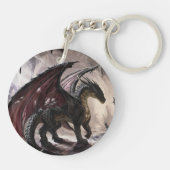 Porte-clés Dragon Dans Grotte (Dos)