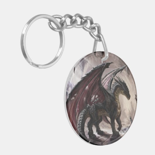 Porte-clés Dragon Dans La Grotte (Devant gauche)