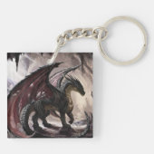 Porte-clés Dragon Dans La Grotte (Dos)
