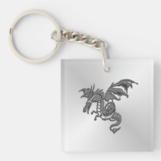 Porte-clés Dragon d'argent (Devant)