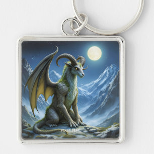 Porte-clés Dragon de Bélier Mythique Mignon Fantastique
