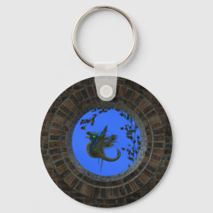 Porte-clés Dragon de fée de paon