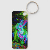Porte-clés Dragon de lapin psychédélique à Neon Imaginaire (Verso)